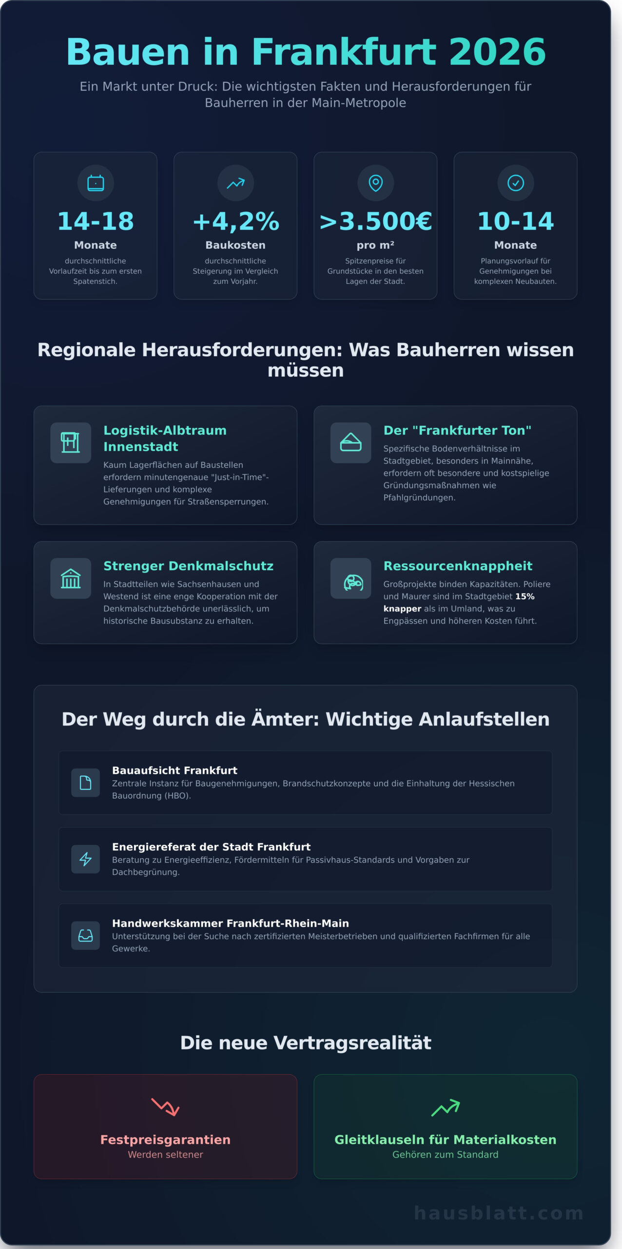 Bauunternehmen Frankfurt: So finden Sie den richtigen Partner für Ihr Projekt (2026) - Infographic