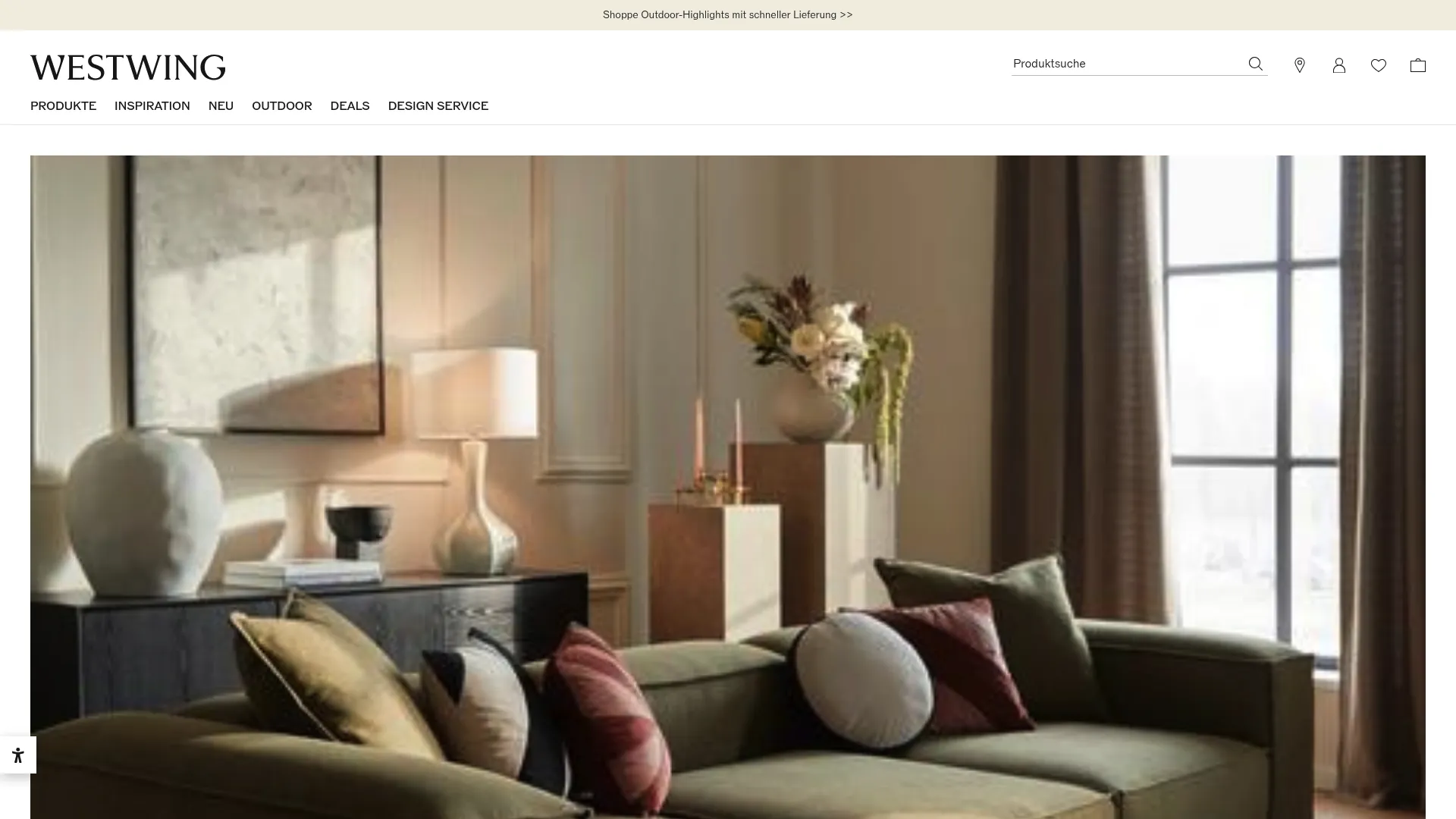 Screenshot of www.westwing.de