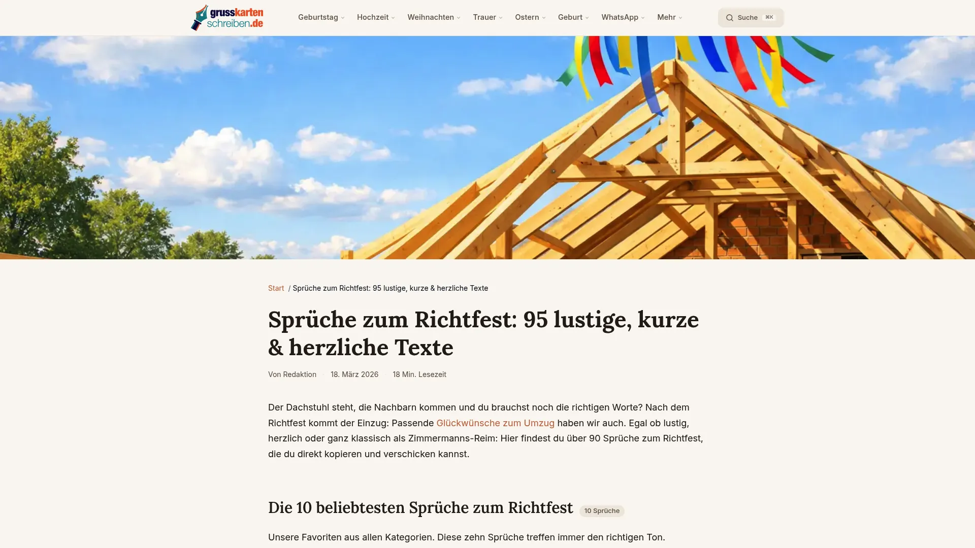 Screenshot of grusskarten-schreiben.de